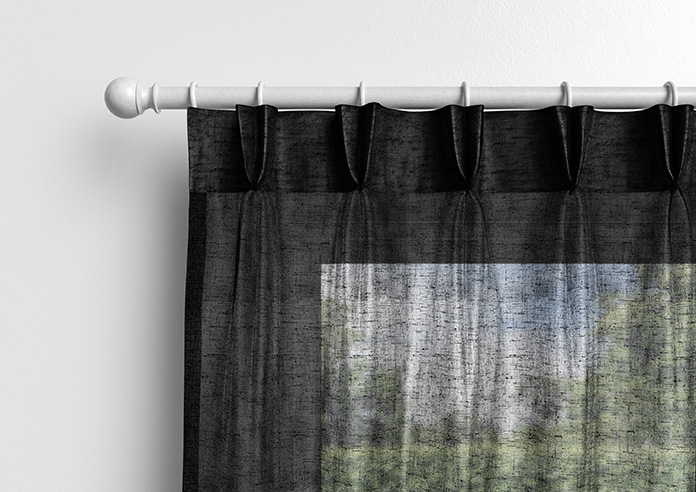 Brescia Voile, Raven Black - Made to Measure Curtains - Image 11